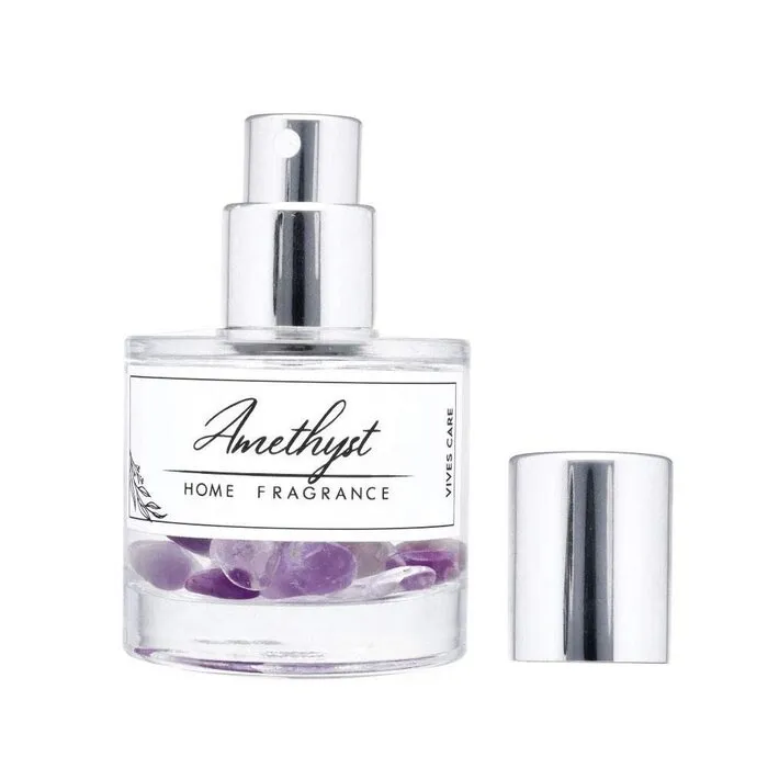Roomspray met Amethist steentjes 30 ml