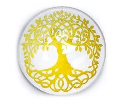 Magneet decoratie Levensboom goudkleur