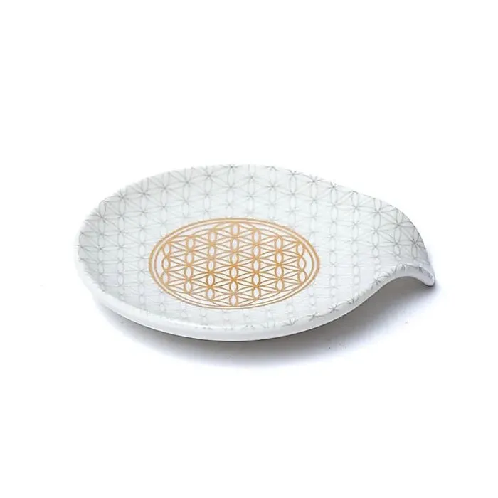 Theezakjeshouder Bloem des Levens 2 stuks