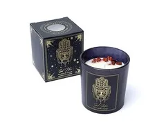 Manifestatiekaars Good Fortune in glas