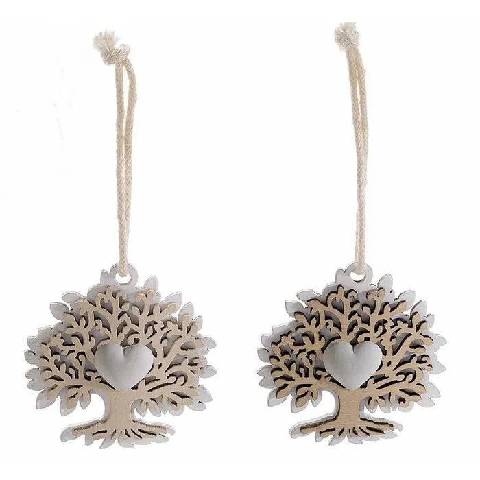 Levensboom hanger hout met kaartje