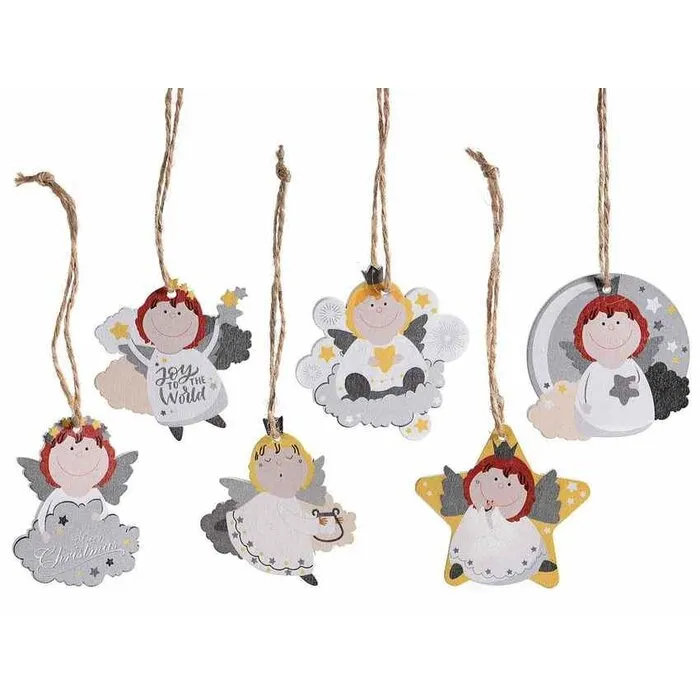 Kerst engeltjes 6 stuks