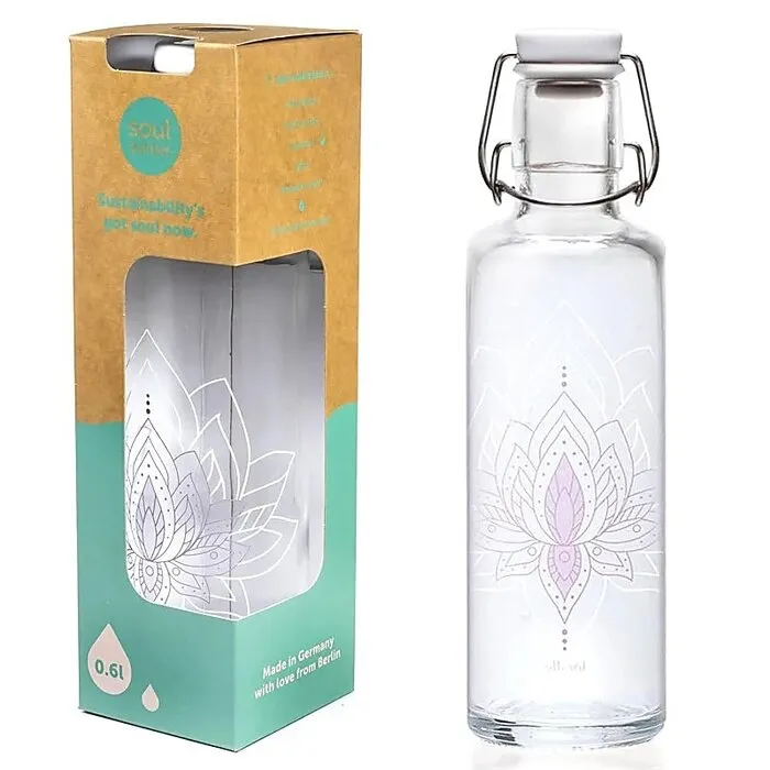 Soulbottle Just Breathe Drinkfles 600 ml - Glas