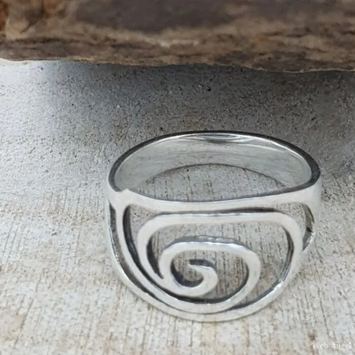 Ring Sterling Zilver - Spiraal Maat 6