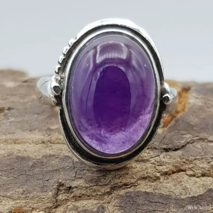 Ring Amethist Maat 6,5 - Sterling Zilver