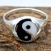 Ring Yin Yang - Maat 9,5  - Sterling zilver