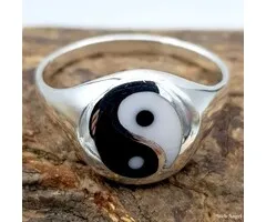 Ring Yin Yang - Maat 9,5  - Sterling zilver