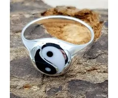 Ring Yin Yang - Maat 11 - Sterling zilver