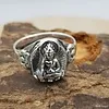 Ring Thaise Boeddha - Maat 8 - Sterling Zilver