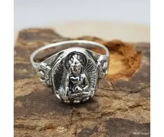 Ring Thaise Boeddha - Maat 8 - Sterling Zilver