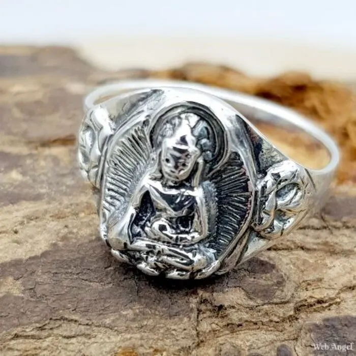 Ring Thaise Boeddha - Maat 8 - Sterling Zilver