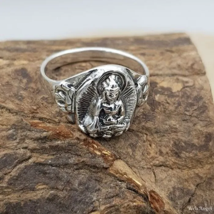 Ring Thaise Boeddha - Maat 7 - Sterling Zilver
