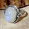 Ring Maansteen Maat 7 - Sterling Zilver