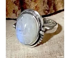 Ring Maansteen Maat 7 - Sterling Zilver