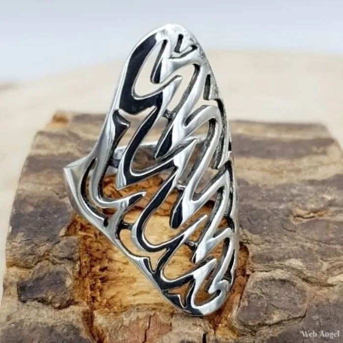 Ring Wave- Maat 8,5 - Sterling Zilver