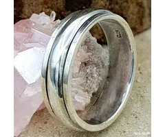 Ring Draaibaar - Maat 10 - Sterling Zilver