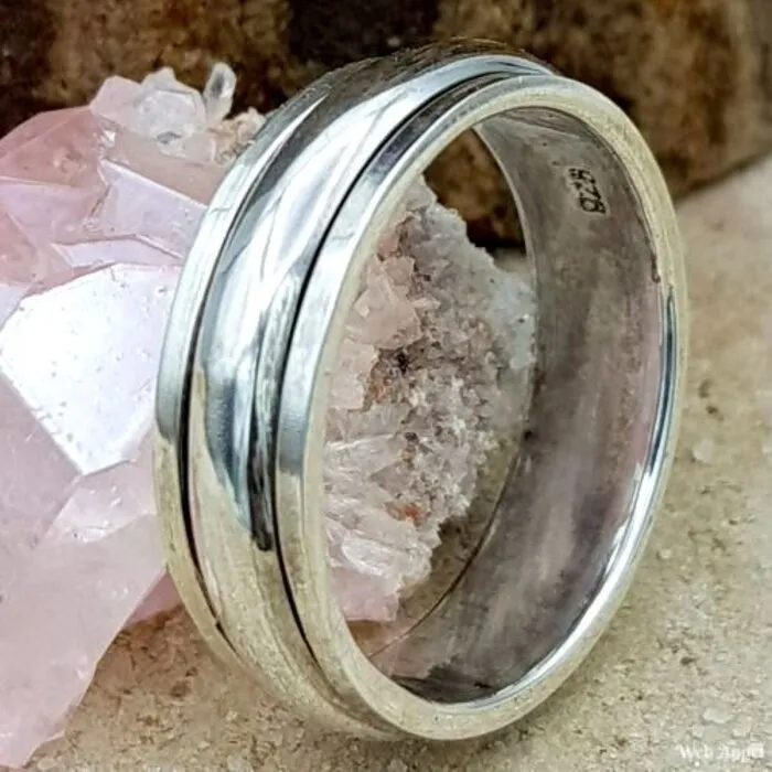 Ring Draaibaar - Maat 10 - Sterling Zilver