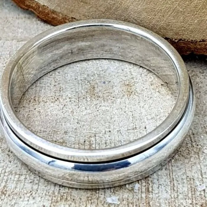 Ring Draaibaar - Maat 10 - Sterling Zilver