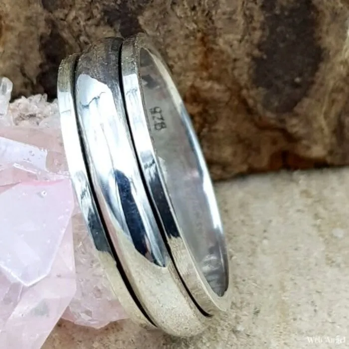 Ring Draaibaar - Maat 10 - Sterling Zilver