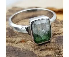 Ring Toermalijn - Sterling Zilver - Maat 6,5