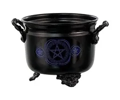 Cauldron (heksenketel) blauw pentagram