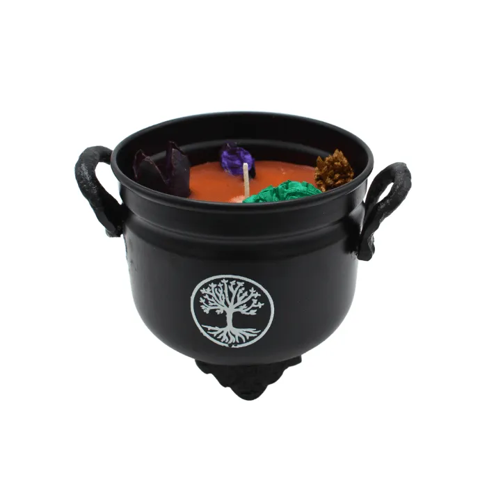 Heksenketel Kaars Levensboom Palo Santo