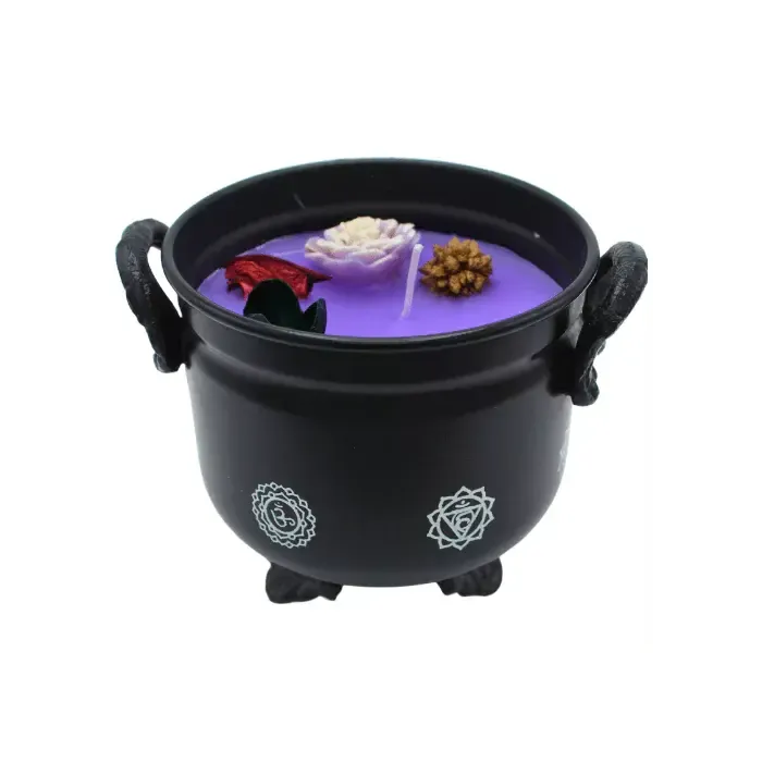 Heksenketel Kaars chakra Lavendel