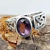 Ring Amethist Triquetra - Sterling zilver - Maat 7,5