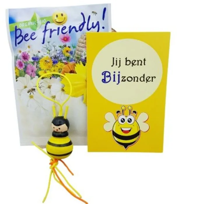 Bijen cadeau - Jij bent bijzonder - in organzazakje