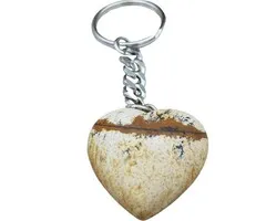 Edelsteen Sleutelhanger Jaspis Landschap - 3 cm