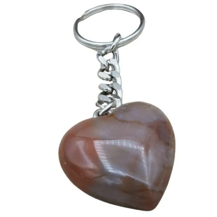 Edelsteen Sleutelhanger Agaat - 3 cm