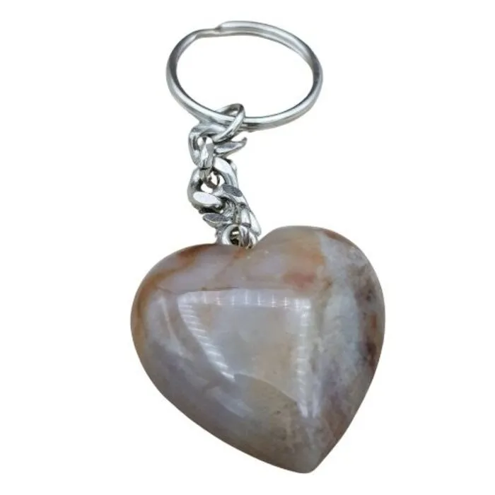 Edelsteen Sleutelhanger Agaat - 3 cm