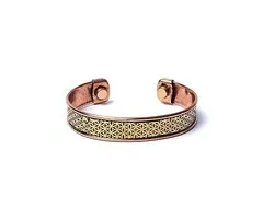 Armband koper Bloem des Levens magnetisch