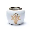 Wierookbrander wit & goud godinnensymbool