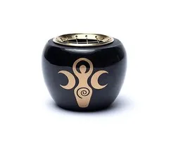 Wierookbrander zwart & goud godinnensymbool
