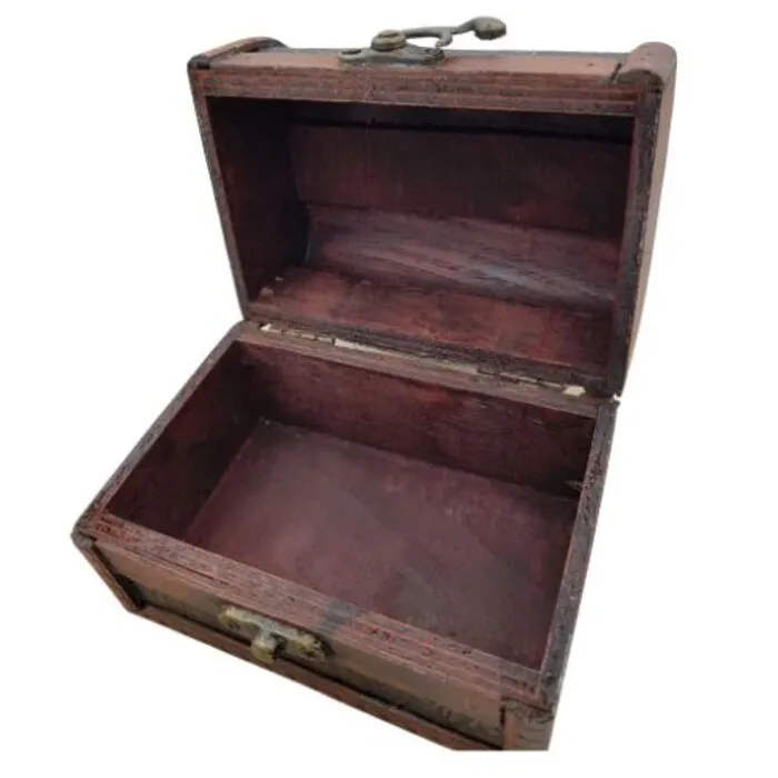 Schatkist Hout  Bloem - 12,5 cm x 9 cm x 9 cm