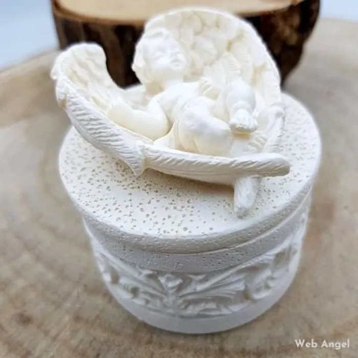 Engel Bewaardoosje Rond