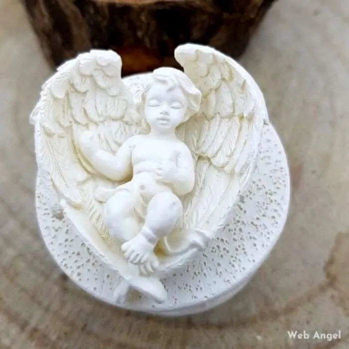 Engel Bewaardoosje Rond