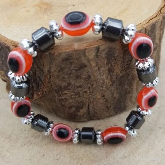 Boze oog armband gekleurd