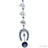 Boze oog hanger met olifanten en hoefijzer