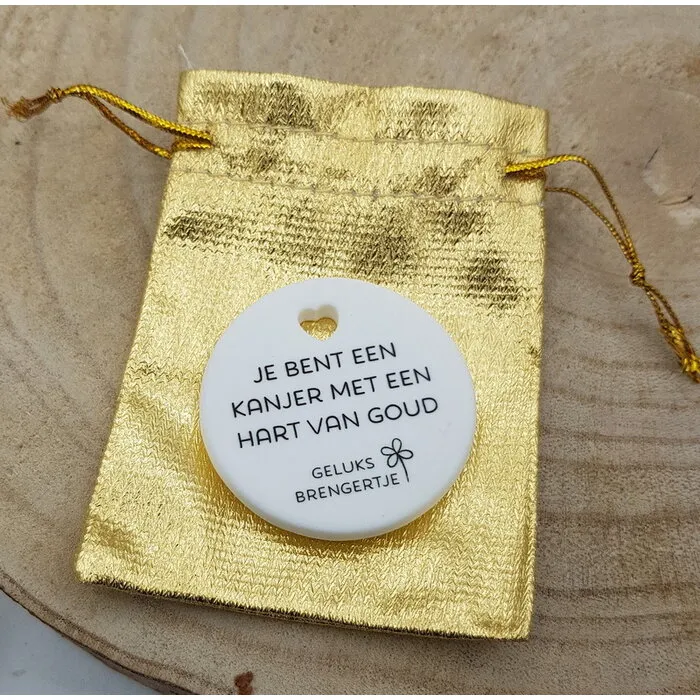Geluksbrengertje - Goud Waard in goudzakje