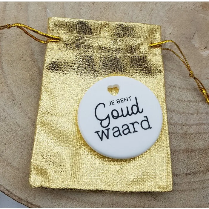 Geluksbrengertje - Goud Waard in goudzakje