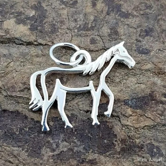 Paardje klein van zilver