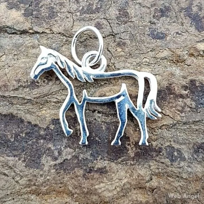 Paardje klein van zilver