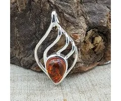 Barnsteen Hanger Sterling Zilver