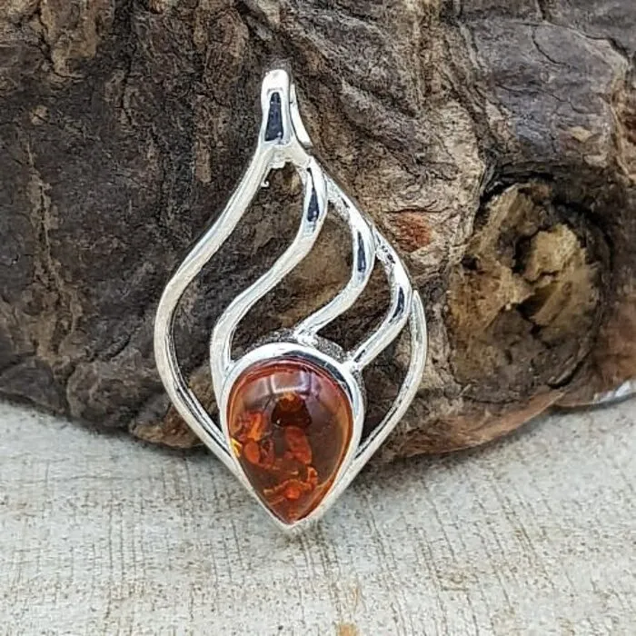 Barnsteen Hanger Sterling Zilver