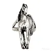 Ring met paard zilver