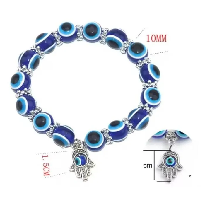 Boze oog armband met hand van Fatima