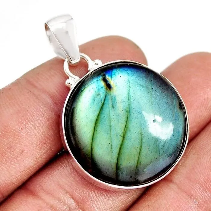 Spectroliet hanger zilver rond