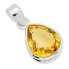 Zilveren hanger citrien